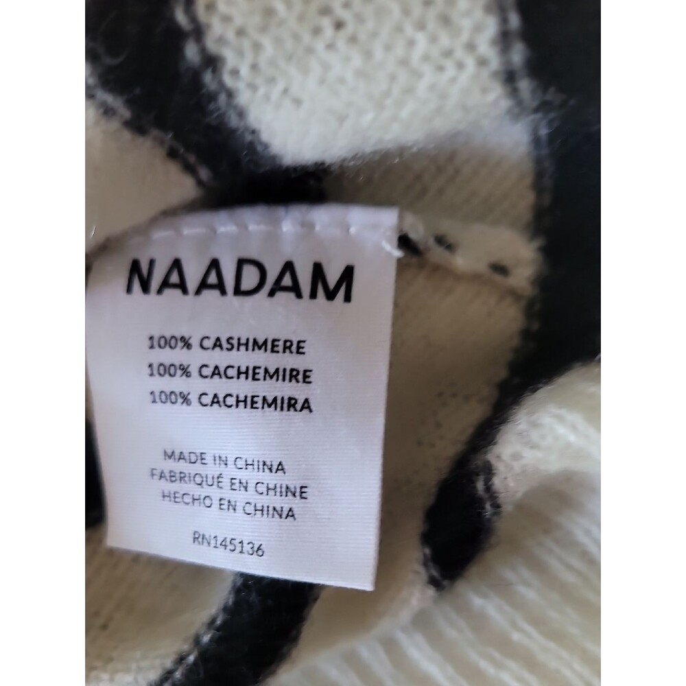 NAADAM Cashmere Hoodie Striped Oversized Size S - Picture 10 of 11